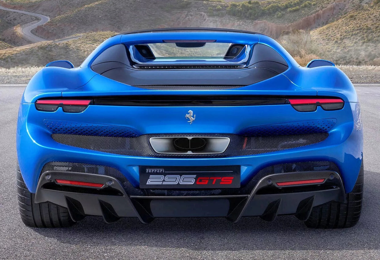 FERRARI 296 GTB GTS - CARBON REAR SPOILER DIFFUSER
