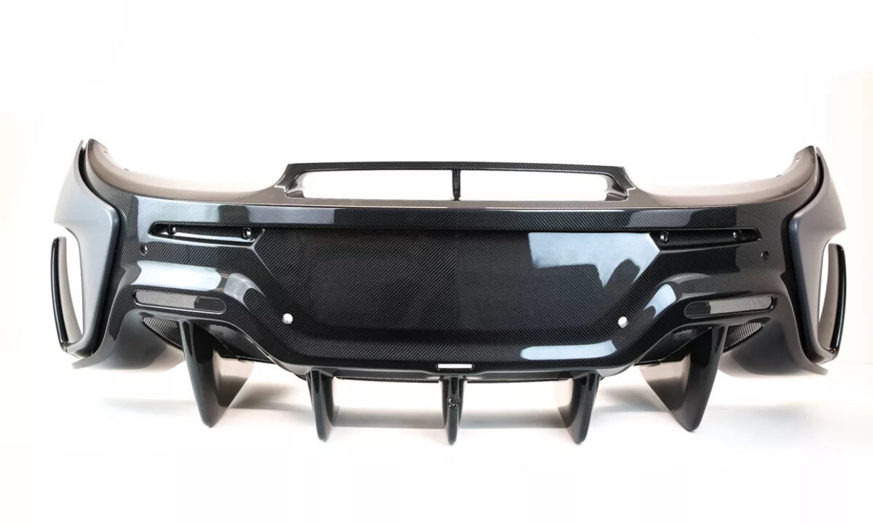 MCLAREN 600LT FULL CARBON REAR BUMPER COMPLETE PACKAGE