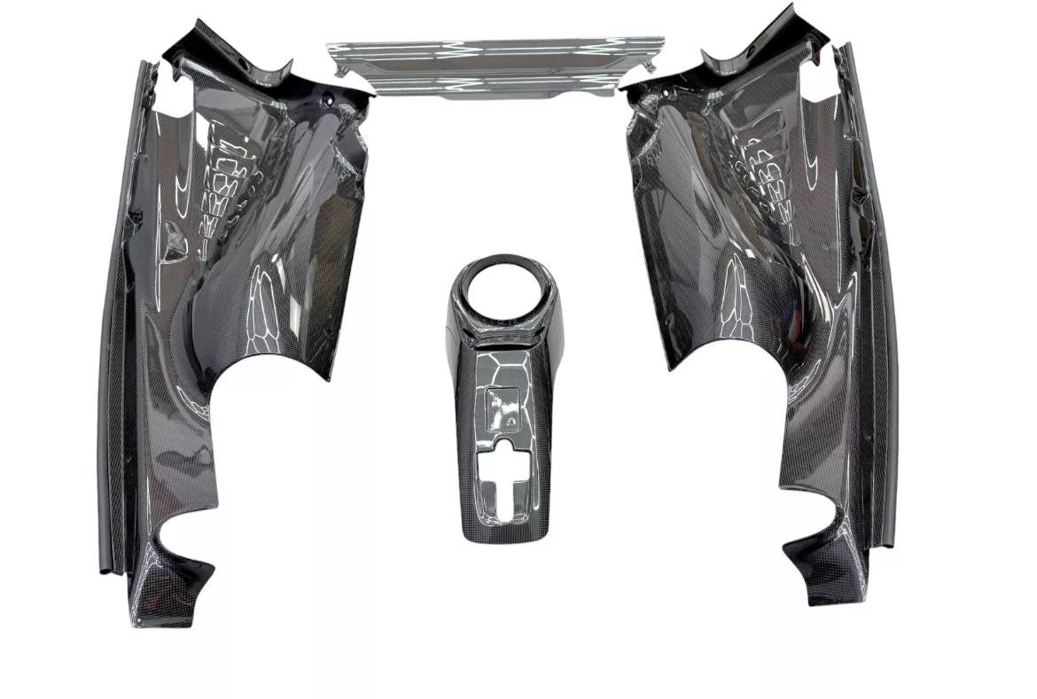 FERRARI 488 GTB CARBON FIBRE ENGINE COVER SET